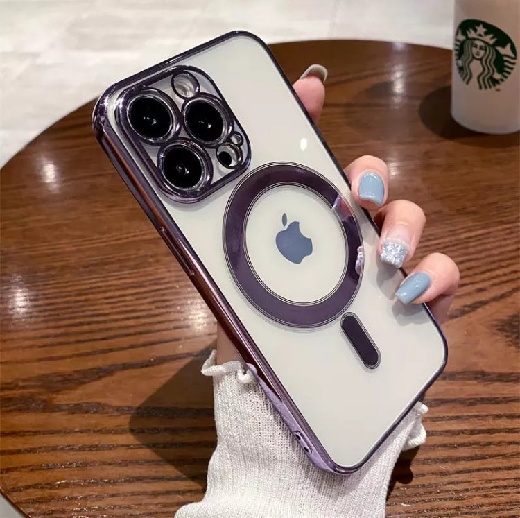 Premium Softshell Plating Straight Edges Coloured MagSafe Phone Case- for Apple iPhone 14 Series - Super Savings Technologies Co.,LTD Premium Softshell Plating Straight Edges Coloured MagSafe Phone Case- for Apple iPhone 14 Series - Super Savings Technologies Co.,LTD